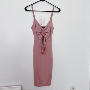 Pink Cut Out Dress